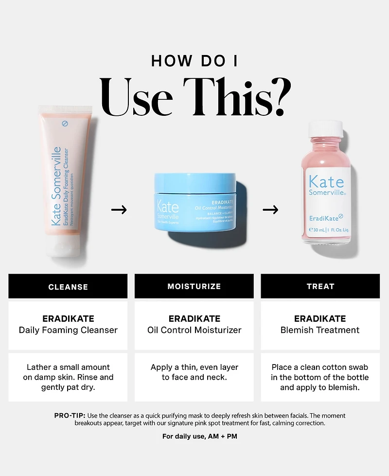 Kate Somerville 3-Piece The Clear Skin Set