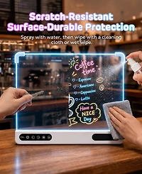 Sugift Rechargeable Neon Led Drawing Board with 7 Light Modes
