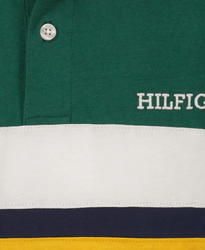 Tommy Hilfiger Boys' 2T-7 Paneled Short-Sleeve Polo Shirt