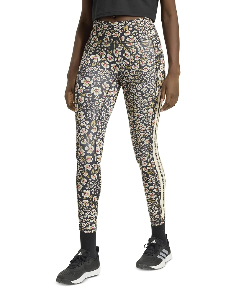 adidas Women's Farm Floral High-Waisted Leggings with Pockets