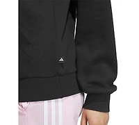 adidas Women's Camo Wordmark Graphic Fleece Hoodie
