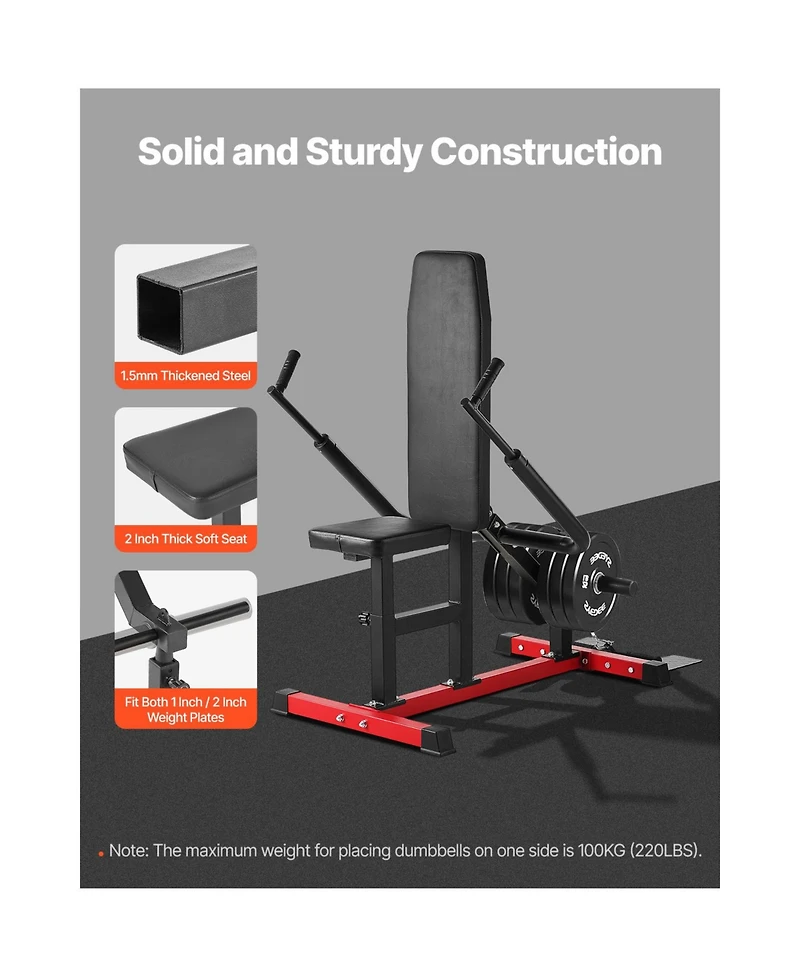 Vevor Seated Dip Machine Tricep Bicep Press Down Equipment Chest Training Cable Bar