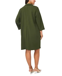 Msk Plus Collared Neck Shift Dress