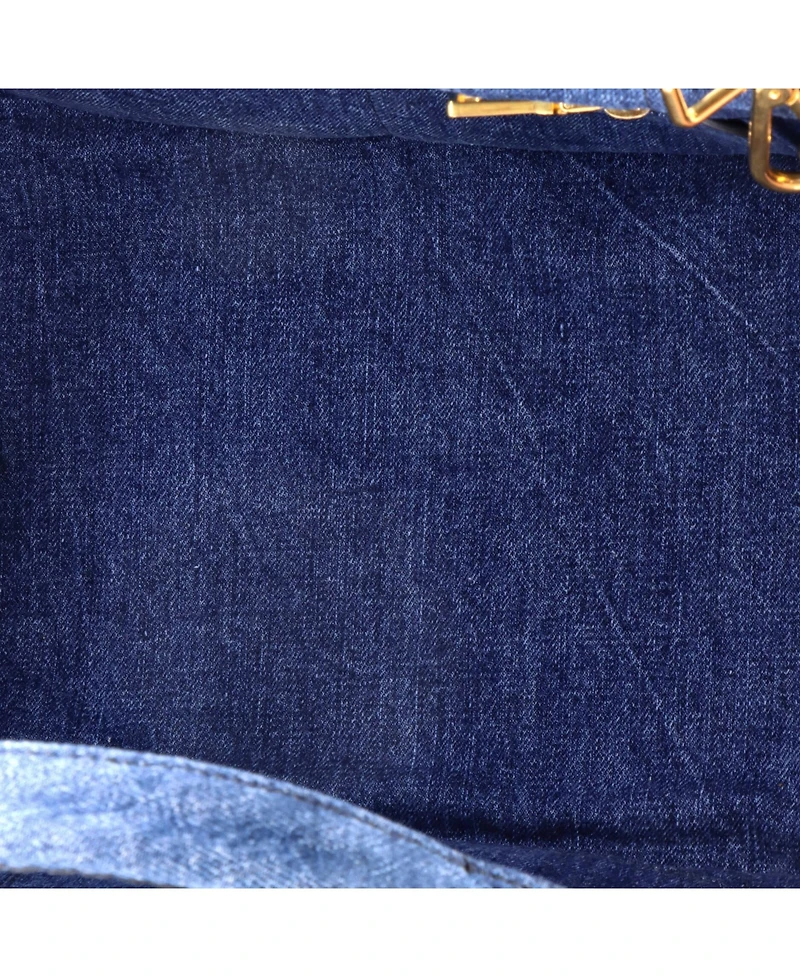 Pre-Owned Prada Medium Canapa Convertible Tote Denim