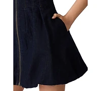Steve Madden Women's Dyanne Collared Short-Sleeve Bubble Dress