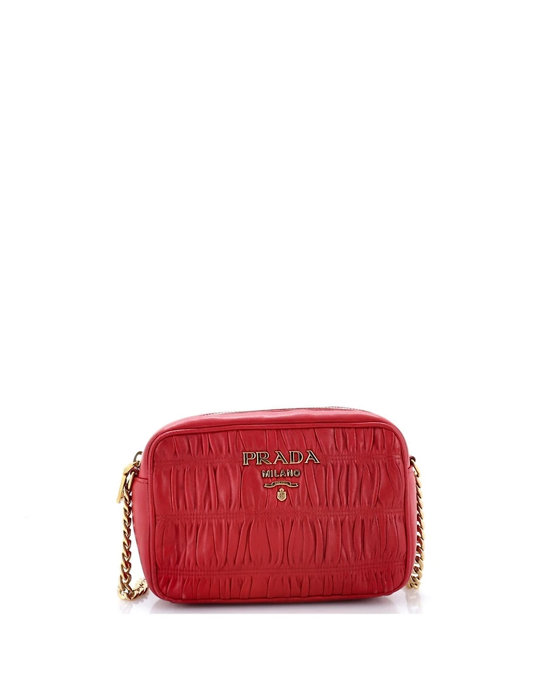 Pre-Owned Prada Mini Camera Bag Nappa Gaufre