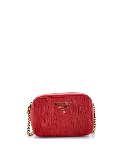 Pre-Owned Prada Mini Camera Bag Nappa Gaufre