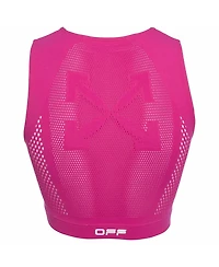 Pre-Owned Off-White Women's Logo Print Jersey Crop Top