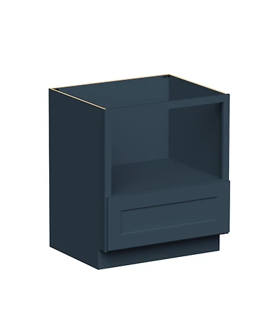 Boyel Living 30 Inch Base Microwave Cabinet, Kitchen Cabinet with Solid Wood Frame, Soft-Close Hardware