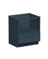 Boyel Living 30 Inch Base Microwave Cabinet, Kitchen Cabinet with Solid Wood Frame, Soft-Close Hardware