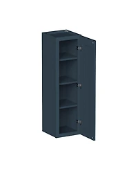 Boyel Living 12"x 42" Standard Wall Cabinet 1 Door 3 Shelves, Kitchen with Solid Wood Frame, Soft-Close Hinge