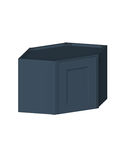 Boyel Living 18 Inch Height Short Corner Wall Cabinets, Ready to Assemble Kitchen Cabinet with Solid Wood Frame, Soft-Close Slides and Hinge