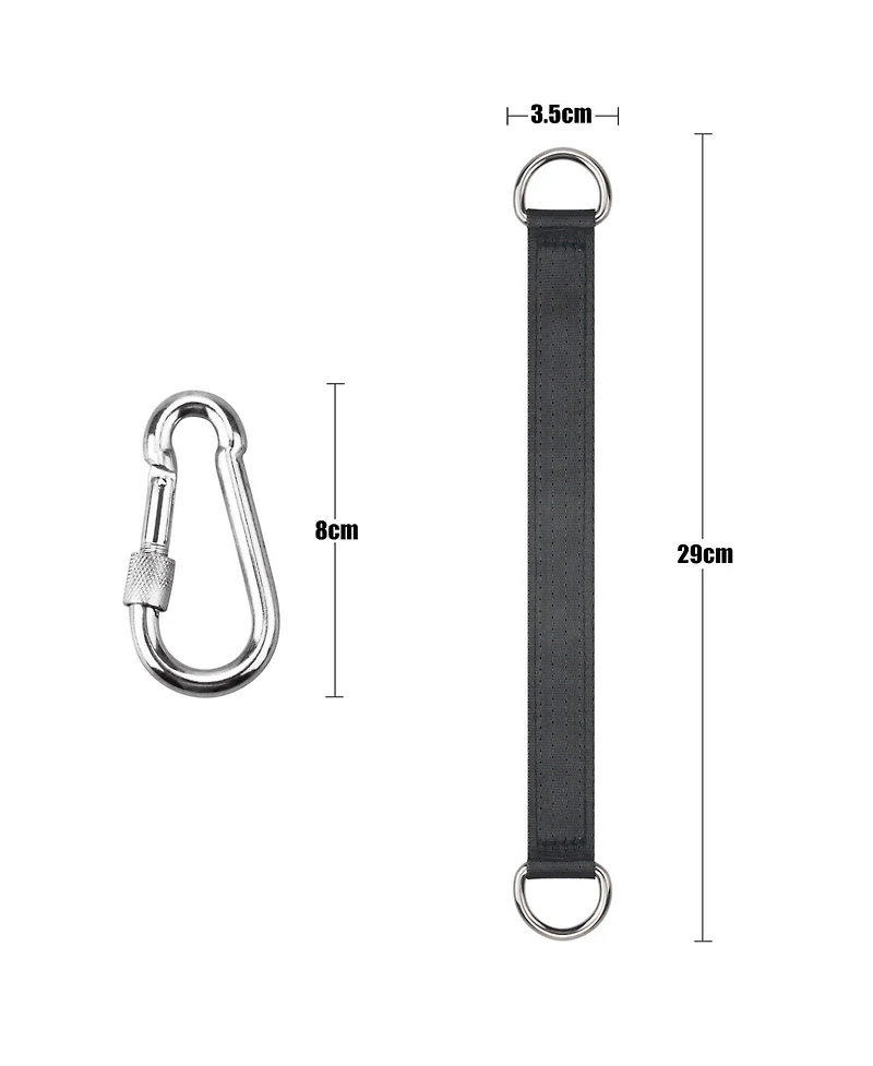 Piscifun 4 Tree Swing Straps Hanging Kit With Carabiners Heavy Duty For Hammocks And Swings