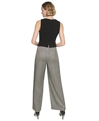 Dkny Women's Sleeveless V-Neck Wide-Leg Jumpsuit
