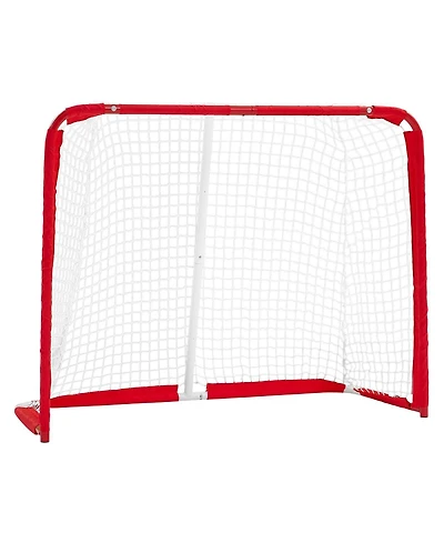Sevorley Steel Street Hockey Goal, Portable Regulation-Size Net for Backyard