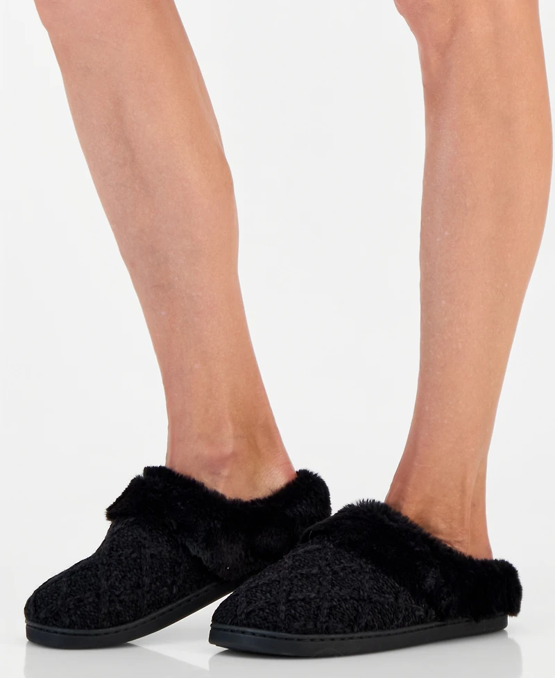 Charter Club Women's Quilted Hoodback Boxed Slippers, Created for Macy's