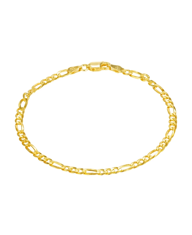 Giani Bernini Flat Filled Figaro Link Chain Necklace and Bracelet Set