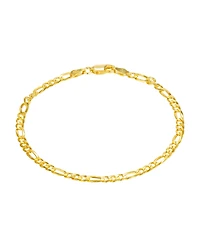Giani Bernini Flat Filled Figaro Link Chain Necklace and Bracelet Set