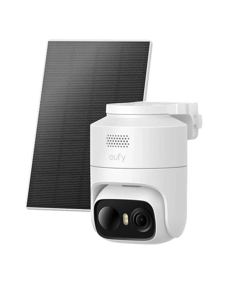 eufy Cam C37,Security Camera Wireless Outdoor,360 Ptz,Ai TrackingandDetection, 2K Flexible Solar Camera,Color Night Vision