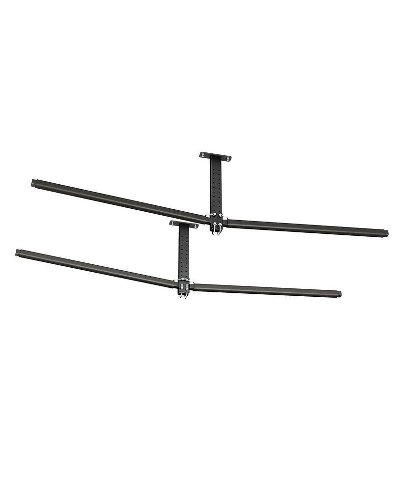 Sevorley Kayak Ceiling Storage Rack for 2 Kayaks, Overhead Steel Garage Hanger with Foam Arms, 250 lb Capacity