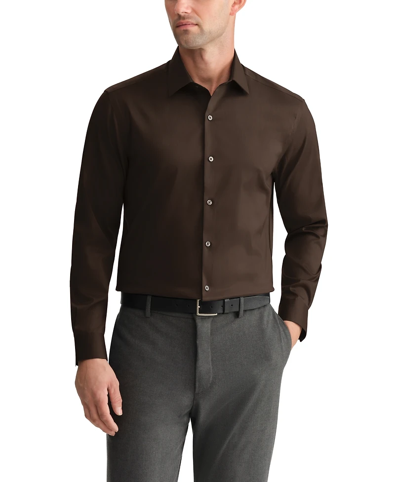 Van Heusen Men's Wrinkle Stretch Square Cuff Dress Shirt