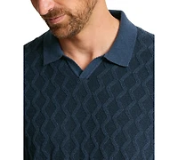 Tommy Bahama Men's Textured Johnny Collar Polo Shirt
