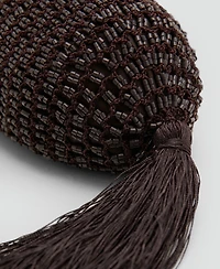 Mango Women's Beaded Handbag