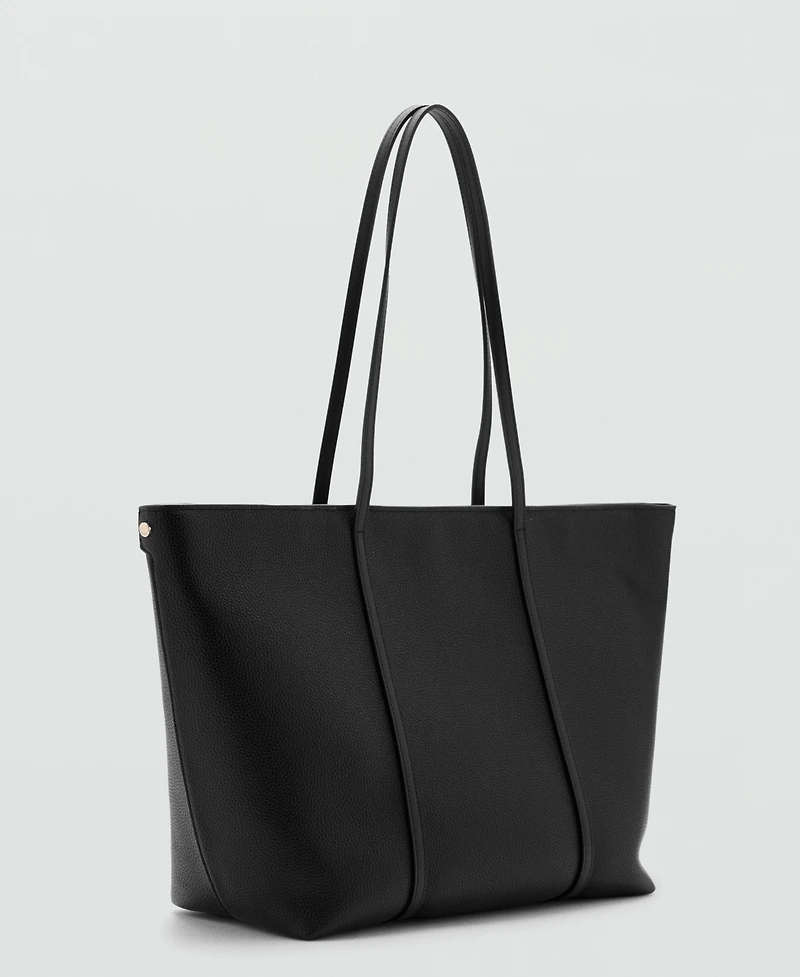 Mango Women's Double Handle Shopper Bag