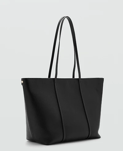 Mango Women's Double Handle Shopper Bag