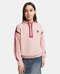 Tommy Hilfiger Girls' 7-16 Fleece Quarter-Zip Sweatshirt