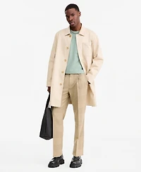 Mode of One Men's Relaxed-Fit Cotton-Twill Overcoat, Macy's Exclusive