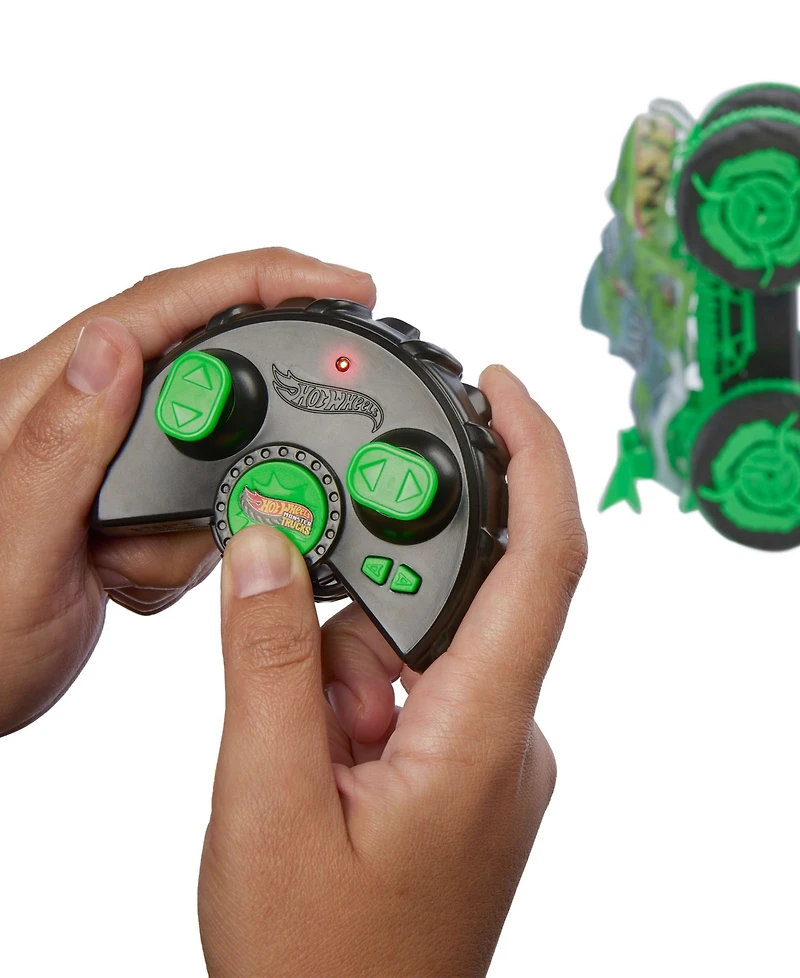 Hot Wheels 1:15 Scale Monster Trucks Mutant Chaos All-Terrain Great Bite Rc Remote-Control Toy