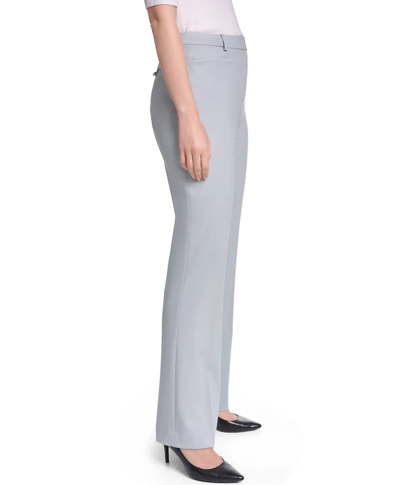 Calvin Klein Women's High-Rise Straight-Leg Modern Fit Pants