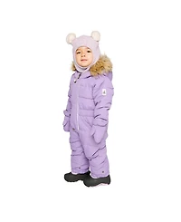 Deux par Baby Girls 6M To 24M Original One Piece Puffy Snowsuit with Removable Mittens and Boots