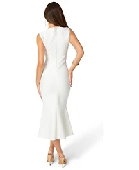 Bebe Women's Bandage Flounce Midi Dress