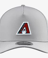 New Era Men's Gray Arizona Diamondbacks Micro Logo 9FORTY M-Crown A-Frame Adjustable Hat