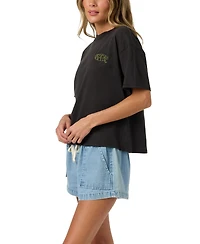 O'Neill Women's Board Crewneck Embroidered Easy T-Shirt