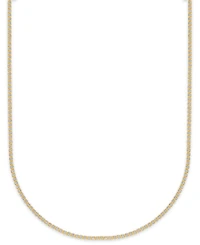 Macy's Two-Tone Ice Chain Necklace in 10k Yellow Gold