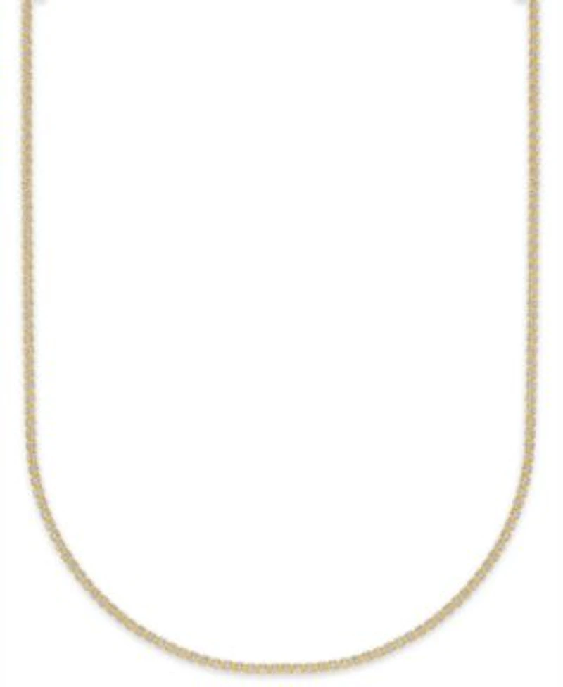 Macys Ice Chain Necklace In 10k Yellow Gold