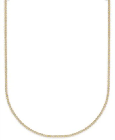 Macys Ice Chain Necklace In 10k Yellow Gold