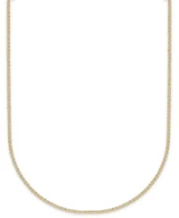 Macys Ice Chain Necklace In 10k Yellow Gold