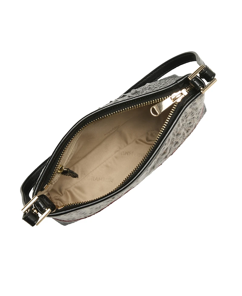 Brahmin Lorelei Calgary Leather Ocelot Small Shoulder Handbag