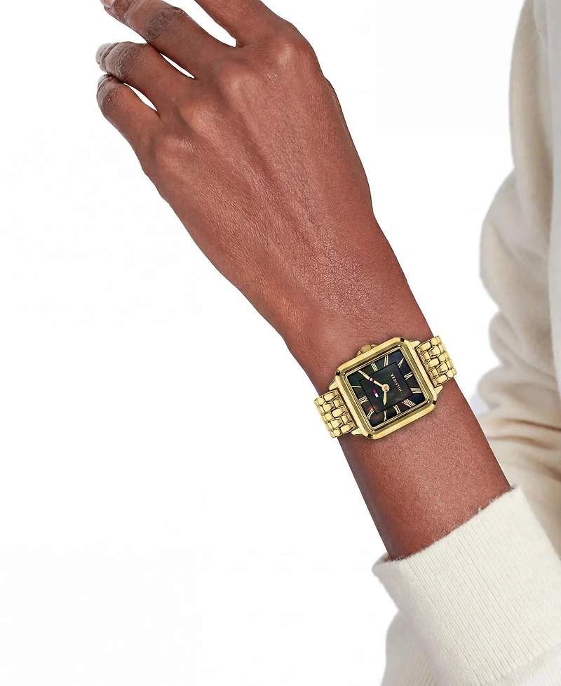 Tommy Hilfiger Women's Quartz Gold-Tone Stainless Steel Bracelet Watch 22.5mm