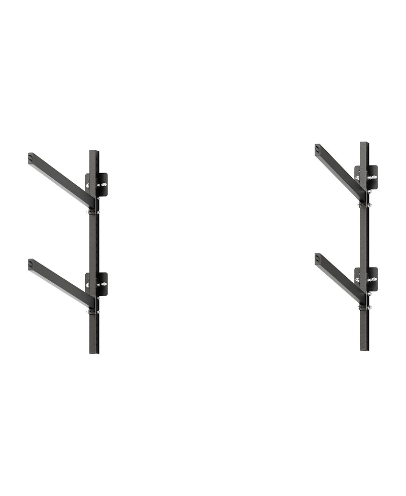 Sevorley 2-Kayak Wall-Mounted Storage Rack, Adjustable Heavy-Duty Steel Stand, 200 lb Capacity