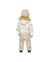 Deux par Baby Boys ( 1M to 24 M ) Snug One Piece Snowsuit Adapted for Car Seats Dinosaur Print