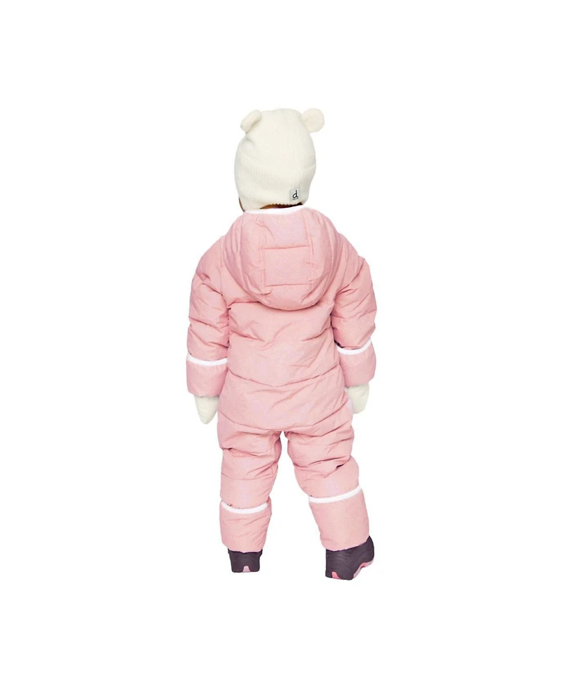 Deux par Baby Girls ( 3M to 24M ) Cloud One Piece Snowsuit Adapted for Car Seats Pale Dusty