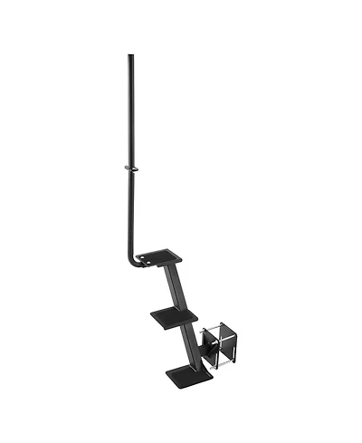 Sevorley 3-Step Boat Trailer Steps with Handrail, Carbon Steel