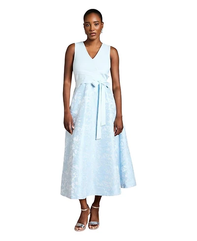 Coast Women's Bandage V-Neck Jacquard Midi Dress