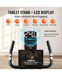 Sevorley Indoor Cycling Exercise Bike, Magnetic Resistance, Belt Drive, Lcd Monitor, 35 lbs Flywheel