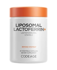Codeage Liposomal Lactoferrin Plus, Bovine Lactoferrin, Vitamin C Acorbic Acid, Non-gmo, 60 Capsules